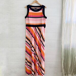 Lands' End Pink Sleeveless Sundress Maxi